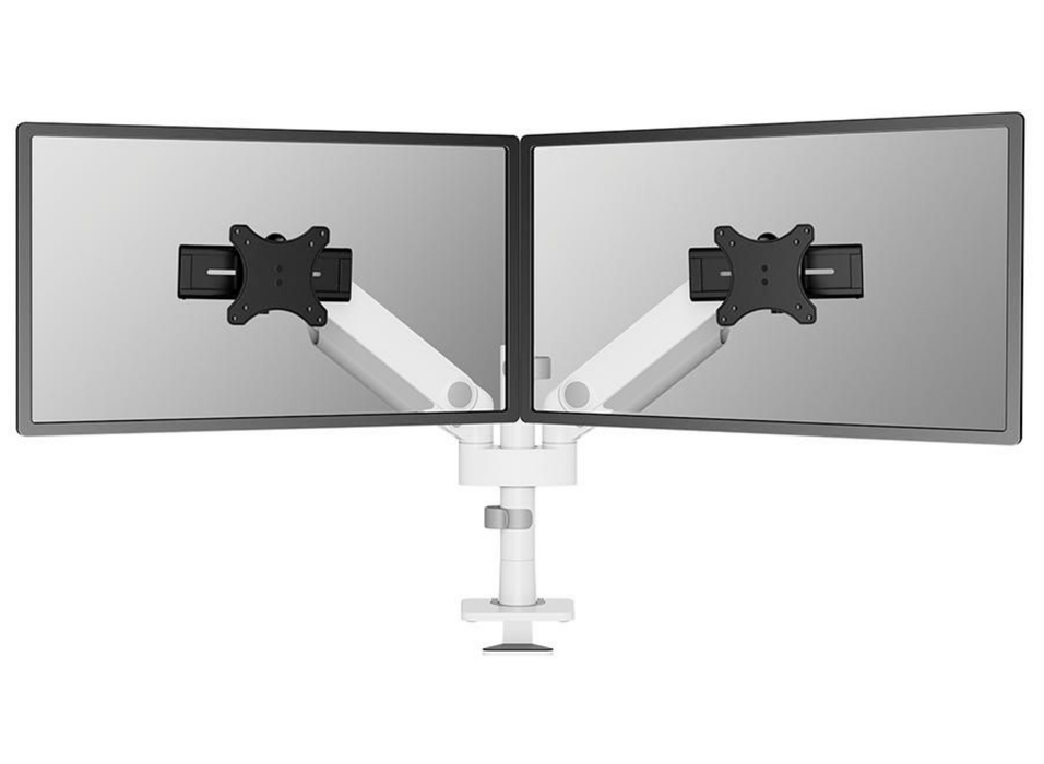 Neomounts NEXT One SL DS65S-950WH2 Dual Monitor Arm For 24"-34" Screens | Gas Spring Monitor Arm Desk Mount NeoMounts