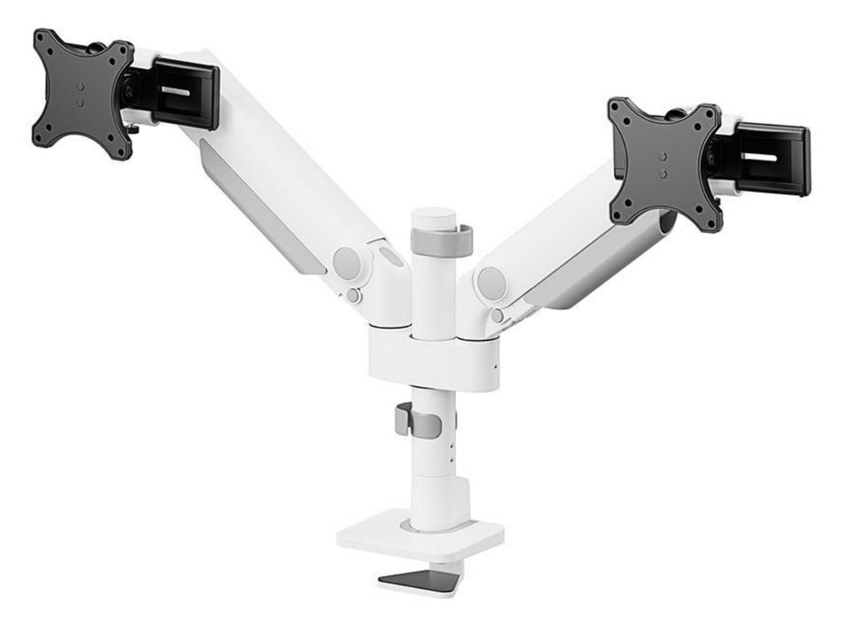 Neomounts NEXT One SL DS65S-950WH2 Dual Monitor Arm For 24"-34" Screens | Gas Spring Monitor Arm Desk Mount NeoMounts
