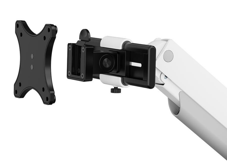 Neomounts NEXT One SL DS65S-950WH2 Dual Monitor Arm For 24"-34" Screens | Gas Spring Monitor Arm Desk Mount NeoMounts