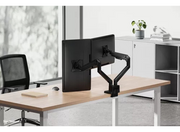 Neomounts DS70-250BL2 Dual Desk Monitor Arm For 17"-32" Monitors - Black Monitor Arm Desk Mount NeoMounts
