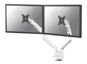 Neomounts DS70-250WH2 Dual Monitor Arm for 17"–32" Screens | Gas Spring - Topfix - 180° Stop Monitor Arm Desk Mount NeoMounts
