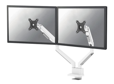 Neomounts DS70-250WH2 Dual Monitor Arm for 17"–32" Screens | Gas Spring - Topfix - 180° Stop Monitor Mounts & Stands NeoMounts