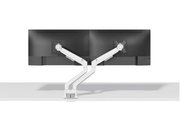 Neomounts DS70-250WH2 Dual Monitor Arm for 17"–32" Screens | Gas Spring - Topfix - 180° Stop Monitor Arm Desk Mount NeoMounts