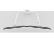 Neomounts DS70-250WH2 Dual Monitor Arm for 17"–32" Screens | Gas Spring - Topfix - 180° Stop Monitor Arm Desk Mount NeoMounts