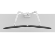 Neomounts DS70-250WH2 Dual Monitor Arm for 17"–32" Screens | Gas Spring - Topfix - 180° Stop Monitor Arm Desk Mount NeoMounts