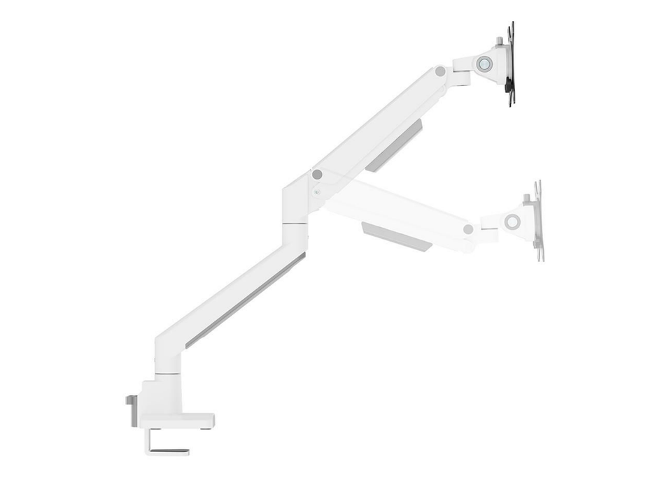 Neomounts DS70-250WH2 Dual Monitor Arm for 17"–32" Screens | Gas Spring - Topfix - 180° Stop