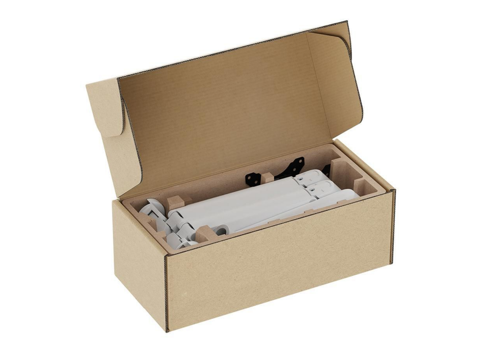 Neomounts DS70-250WH2 Dual Monitor Arm for 17"–32" Screens | Gas Spring - Topfix - 180° Stop