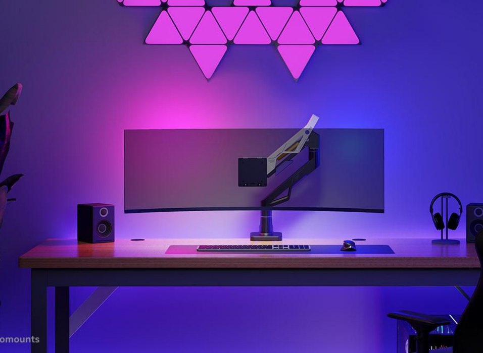 Neomounts ACE DS70-256BL1 Gaming Single Monitor Arm For 24"-57" Screens Monitor Arm Desk Mount NeoMounts