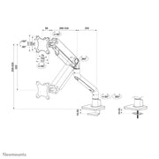 NeoMounts 17" - 49" Monitor Arm Desk Mount | DS70S-950BL1 Monitor Arm Desk Mount NeoMounts