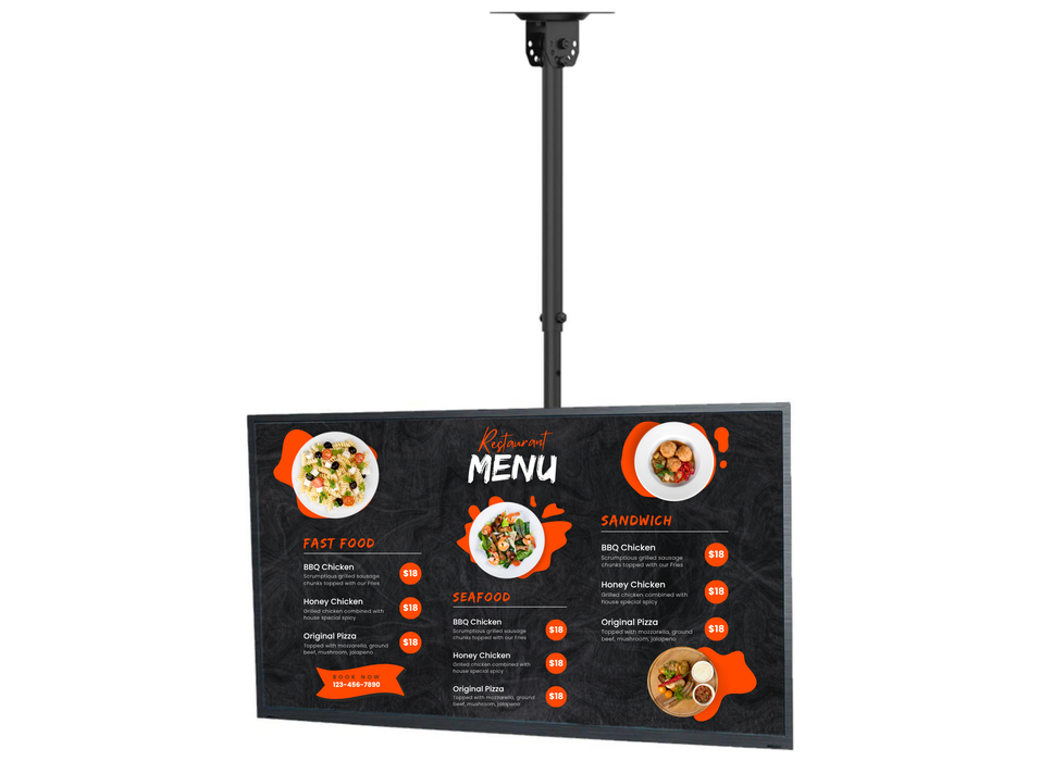 Moove 26" - 55" Digital Signage TV Ceiling Bracket | DSC400 Ceiling Mount Brackets Moove AVMounts