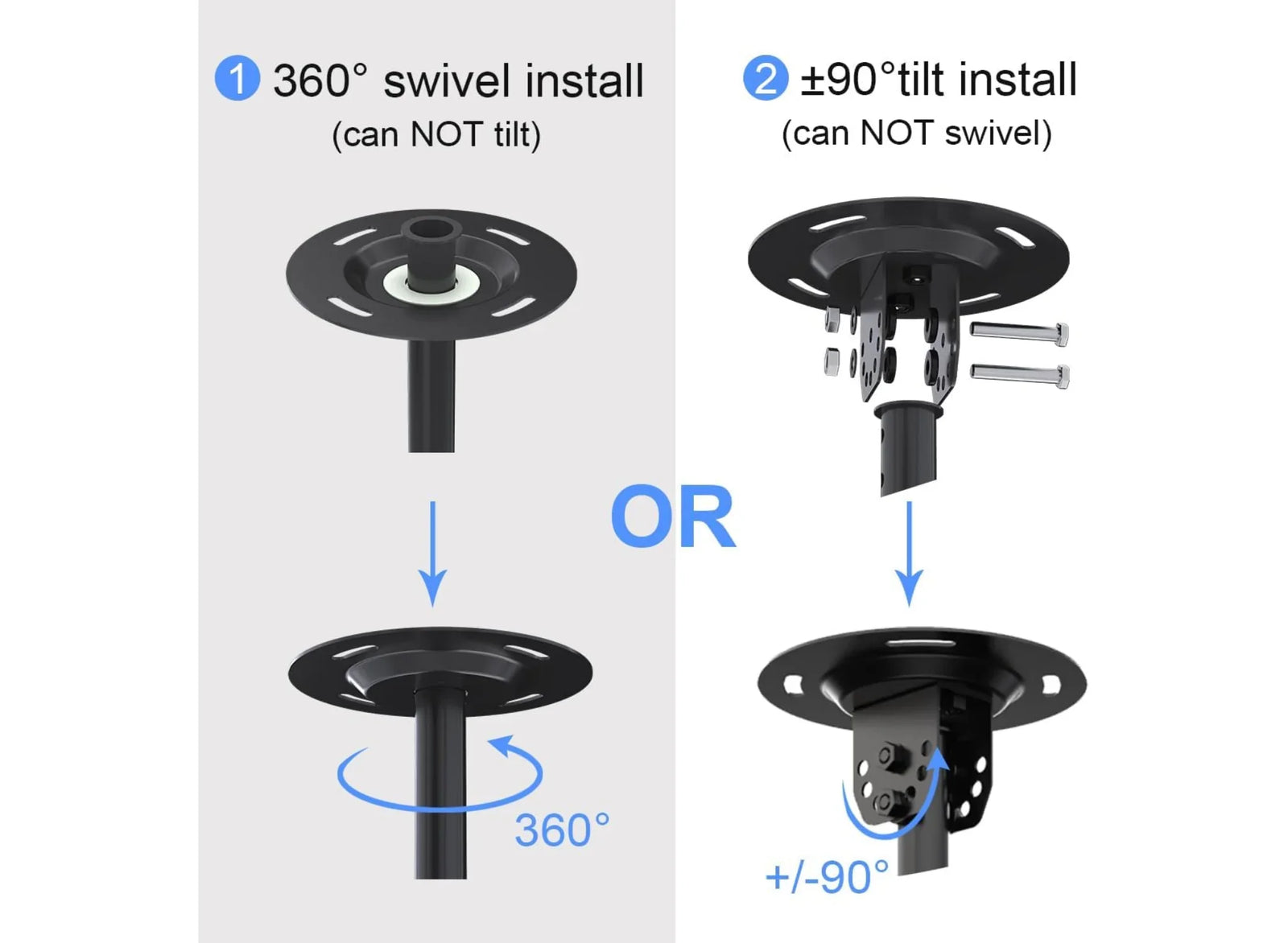 Moove 26" - 55" Digital Signage TV Ceiling Bracket | DSC400 Ceiling Mount Bracket Moove AVMounts