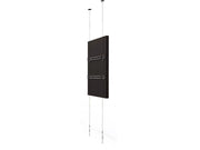 Peerless-AV Floor to Ceiling Cable Mount (Silver) for 46" - 65" Displays (Portrait) | DSF265P Floor to Ceiling Display Mount Peerless