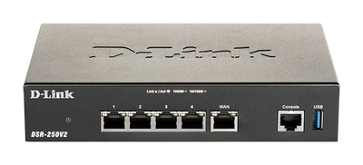 D-Link DSR-250V2/B Unified Services VPN Router D-Link Wireless Router D-Link