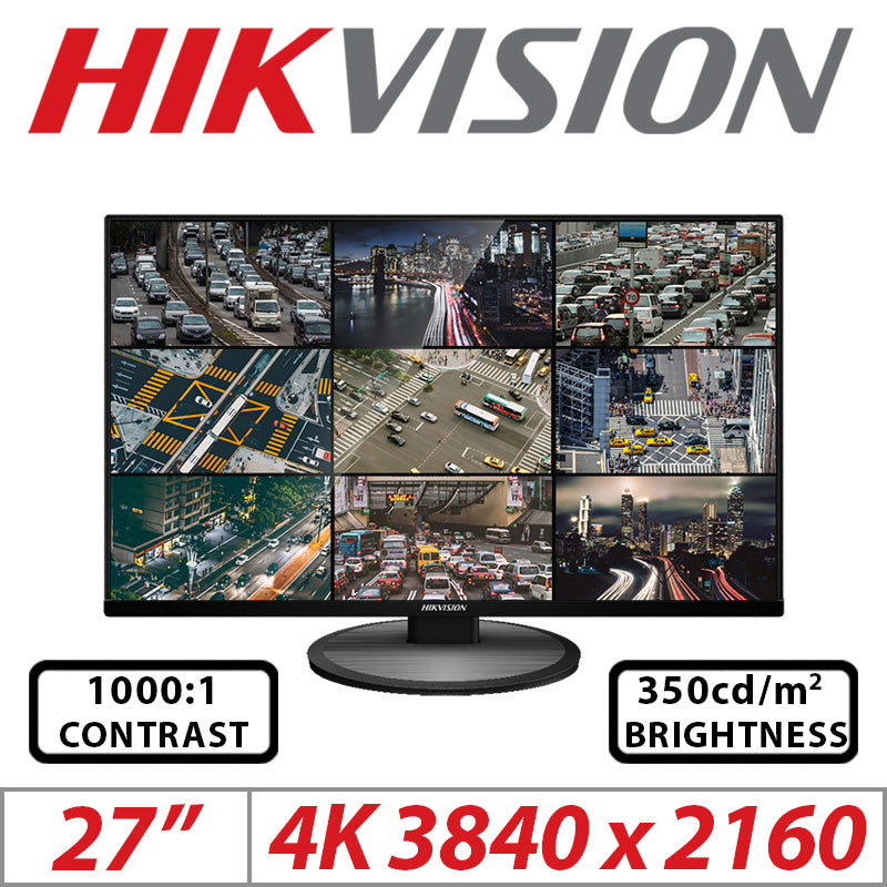 Hikvision DS-D5027UC 27" 4K Ultra HD HDMI Monitor CCTV Monitor Hikvision