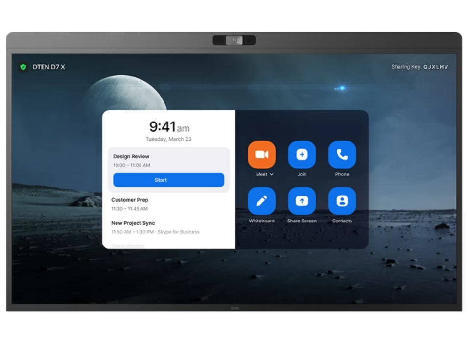DTEN D7X 75" 4K Ultra HD Windows Edition All-In-One Meeting Display Certified for Teams Video Conferencing Systems DTEN