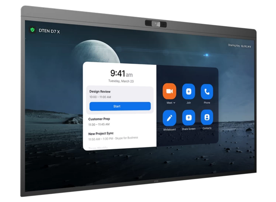 DTEN D7X 75" 4K Ultra HD Windows Edition All-In-One Meeting Display Certified for Teams Video Conferencing Systems DTEN
