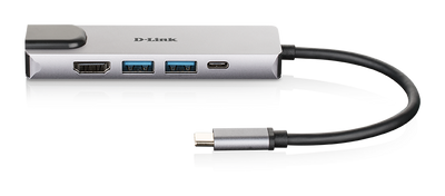 D-Link DUB-M520 5-in-1 USB-C Hub with HDMI/Ethernet and Power Delivery D-Link Switches D-Link