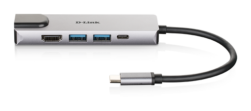 D-Link DUB-M520 5-in-1 USB-C Hub with HDMI/Ethernet and Power Delivery