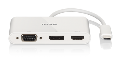 D-Link DUB-V310 3-in-1 USB-C to HDMI/VGA/DisplayPort Adapter D-Link Video Adapter D-Link