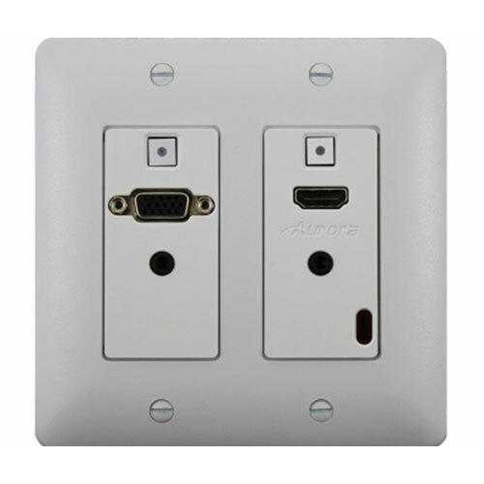 Aurora Multimedia DXW-2-W 2 Input HDBaseT Wall Plate (VGA & HDMI) White Aurora HDBaseT Wall Plate Aurora
