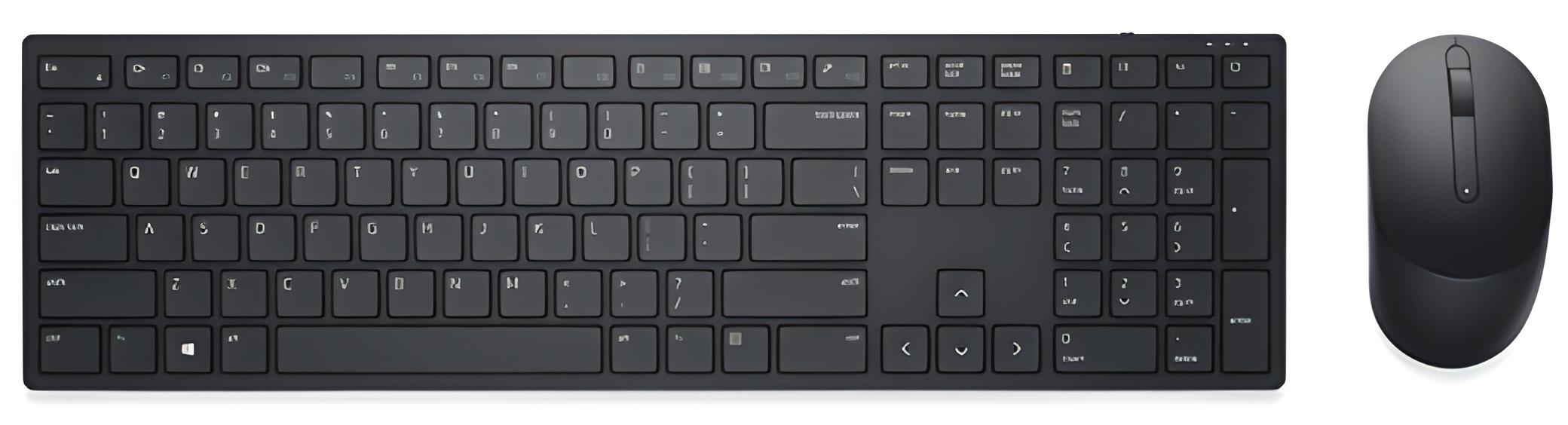 Dell Pro KM5221W Keyboard & Mouse - QWERTY - English (UK) - USB Wireless RF