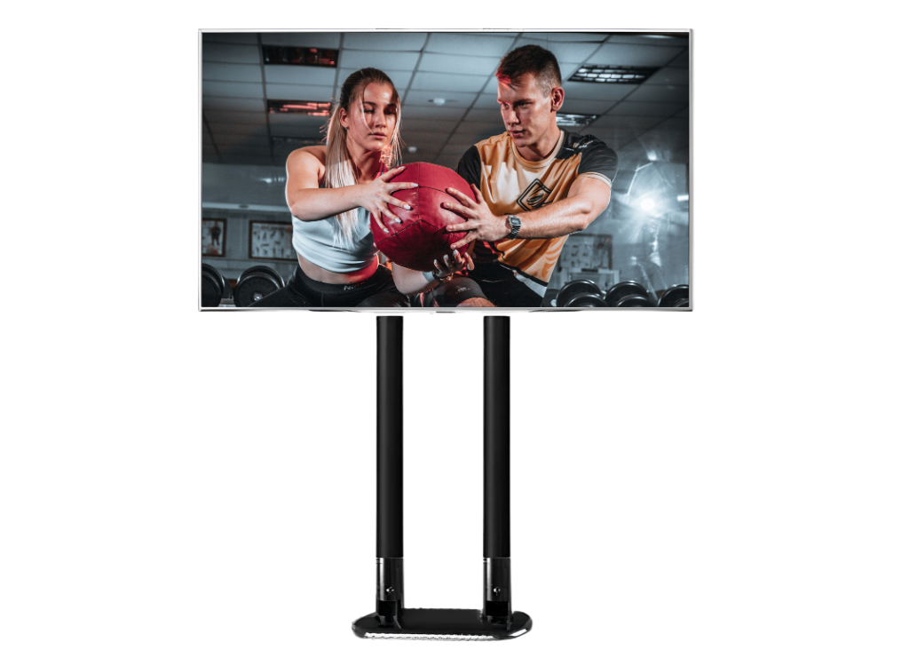 Moove 32" to 75" Digital Signage Double Pole Extra Strong Floor Mounting Bracket Floor Stand Moove AVMounts 0.5m Pole 24-32" Landscape
