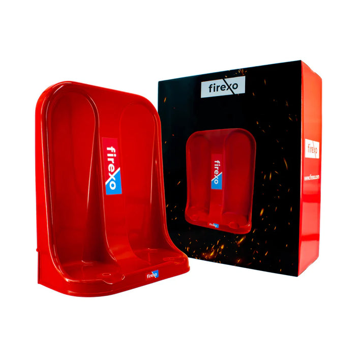 Firexo Red Fibreglass Double Fire Extinguisher Stand