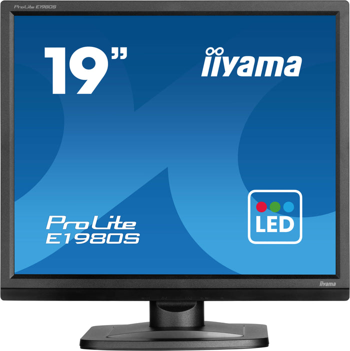 iiyama ProLite E1980S-B1 19" 75Hz 3ms SXGA LED-Backlit Monitor Desktop Monitor iiyama