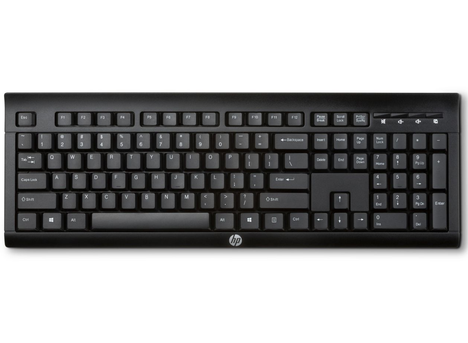 HP K2500 Wireless Full-Size RF Keyboard with Numeric Keypad | E5E78AA#ABE Keyboard & Mouse HP