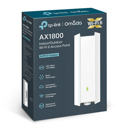 TP-Link AX1800 Indoor/Outdoor WiFi 6 Access Point - EAP610-OUTDOOR