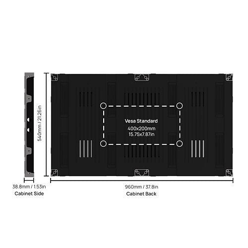 Moove MV-EDG43-MOD-MM1.5 43" Edge Pro Indoor Fine Pitch LED Display