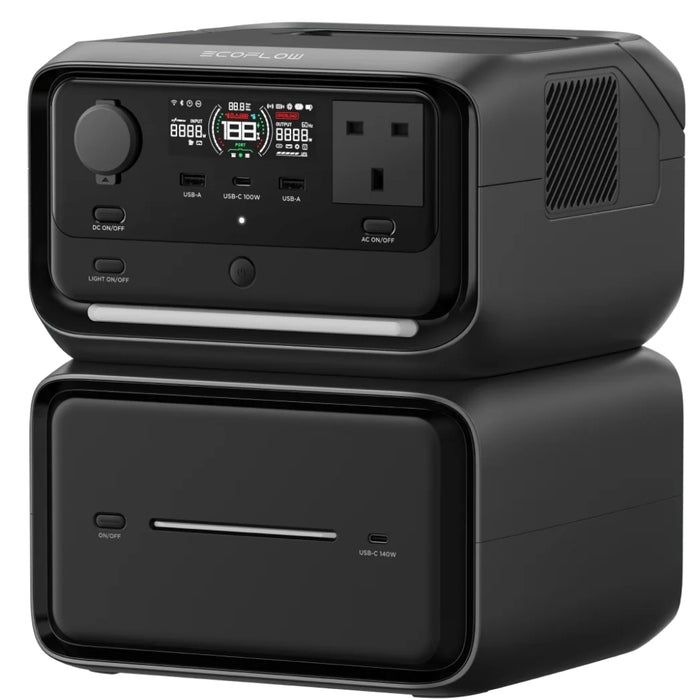 EcoFlow RIVER 3 Max Plus + EB600 Extra Battery Hard Bundle | EFRIVER3MaxPlus-UK-CBOX EcoFlow Power Stations EcoFlow