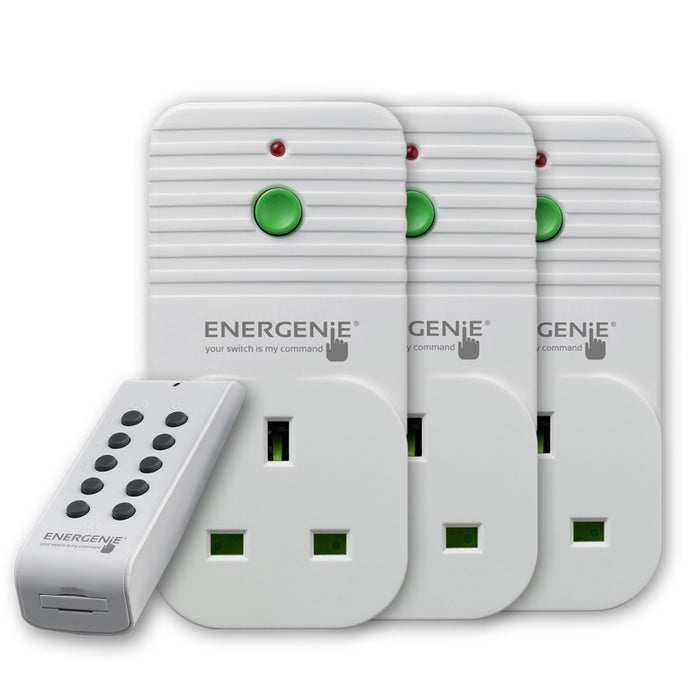 EnerGenie 3 Pack of Remote Controlled Sockets - ENER002-3