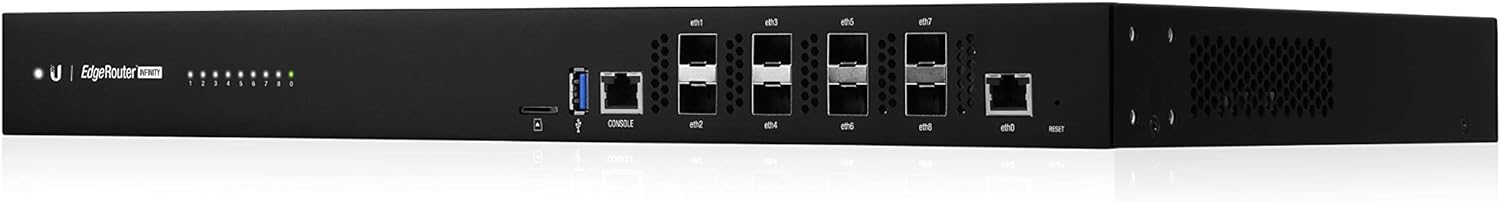 Ubiquiti EdgeRouter Infinity SFP/SFP+ 8 Port Router | ER-8-XG Network Switch Ubiquiti