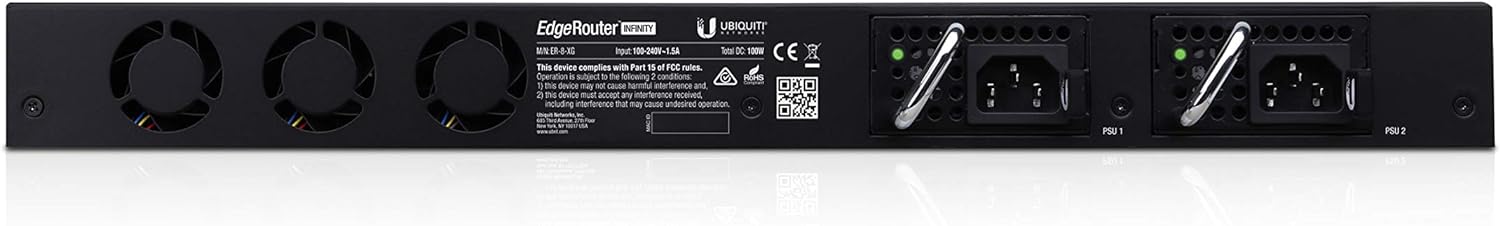 Ubiquiti EdgeRouter Infinity SFP/SFP+ 8 Port Router | ER-8-XG Network Switch Ubiquiti