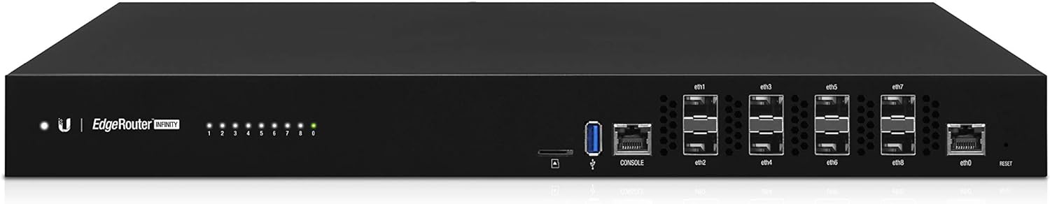Ubiquiti EdgeRouter Infinity SFP/SFP+ 8 Port Router | ER-8-XG Network Switch Ubiquiti