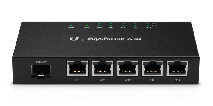 Ubiquiti EdgeRouter X SFP 5 Port Passive-PoE Gigabit Wired Router | ER-X-SFP Wired Router Ubiquiti