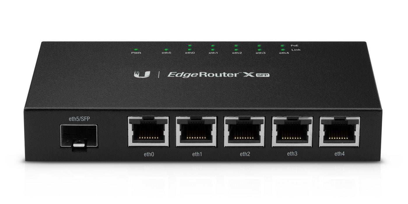 Ubiquiti EdgeRouter X SFP 5 Port Passive-PoE Gigabit Wired Router | ER-X-SFP