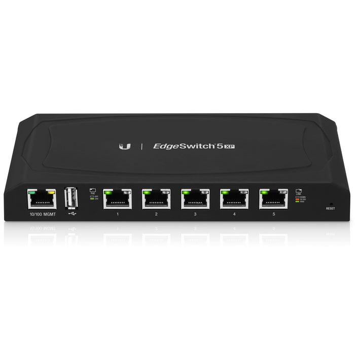 Ubiquiti EdgeSwitch 5XP Managed Gigabit Ethernet (10/100/1000) PoE Black | ES-5XP Network Switch Ubiquiti