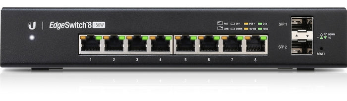 Ubiquiti EdgeSwitch 8 PoE Managed Switches | ES-8-150W Network Switch Ubiquiti
