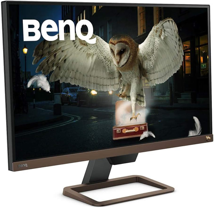 BenQ 27" Widescreen IPS LED Metallic Grey Multimedia Monitor | EW2780U Desktop Monitor BenQ