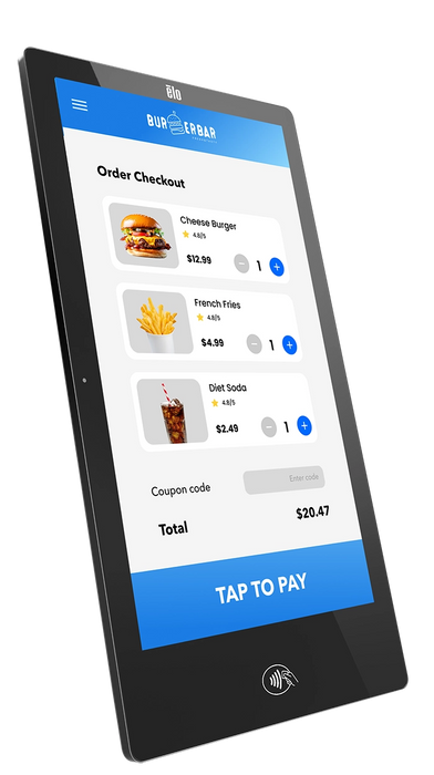 Elo Pay 22" Full HD 10 TP Android 12 4/64 GB Self-Service Touchscreen Payment Kiosk | E574316 POS System Elo