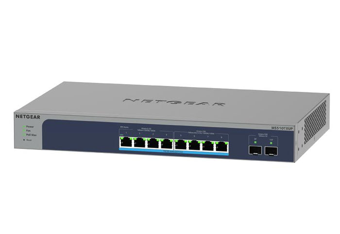 Netgear MS510TXUP-100EUS 8-Port Multi-Gigabit/10G Ethernet Ultra60 PoE++ Smart Switch with 2 SFP+ Ports Network Switch Netgear