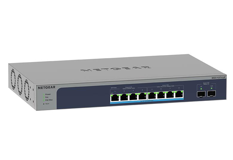 Netgear MS510TXUP-100EUS 8-Port Multi-Gigabit/10G Ethernet Ultra60 PoE++ Smart Switch with 2 SFP+ Ports