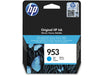 HP 953 Cyan Original Ink Cartridge