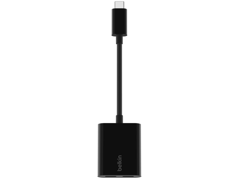 Belkin RockStar™ USB-C Audio + USB-C Charge Adapter Black | F7U081BTBLK