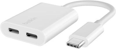 Belkin RockStar™ USB-C Audio + Charge Adapter | F7U081BTWH USB Hubs & Docking Station Belkin