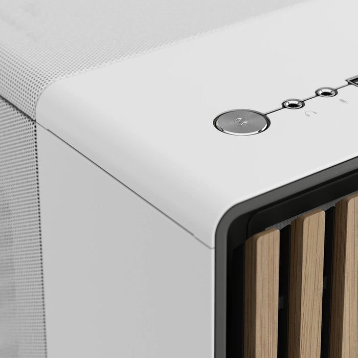 Fractal Design North Chalk White Mid Tower PC Gaming Case - FD-C-NOR1C-03