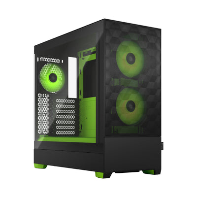 Fractal Design Pop Air Mid Tower Black, Green PC Case - FD-C-POR1A-04 PC Case Fractal