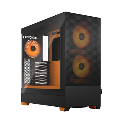 Fractal Design Pop Air RGB Orange Core Mid Tower Tempered Glass PC Case - FD-C-POR1A-05 PC Case Fractal